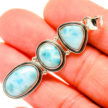 Larimar Pendants handcrafted by Ana Silver Co - PD30772
