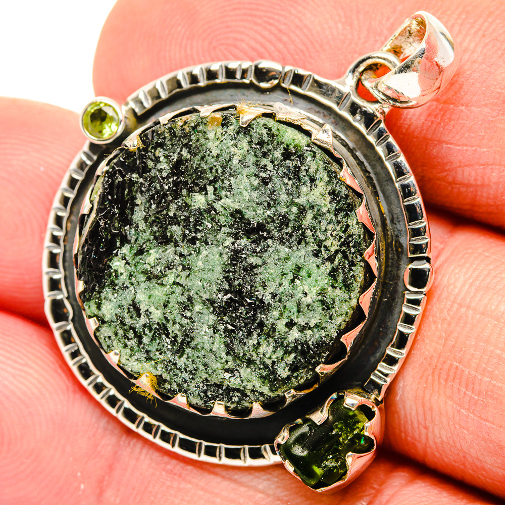 Green Fuchsite Pendants handcrafted by Ana Silver Co - PD30777