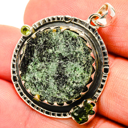 Green Fuchsite Pendants handcrafted by Ana Silver Co - PD30777