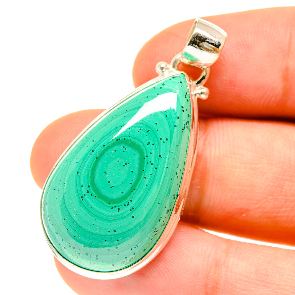Malachite Pendants handcrafted by Ana Silver Co - PD3078