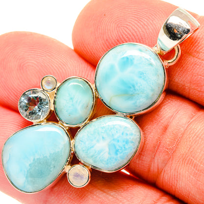 Larimar Pendants handcrafted by Ana Silver Co - PD30784