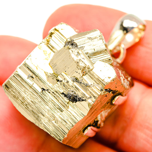 Pyrite Pendants handcrafted by Ana Silver Co - PD30792
