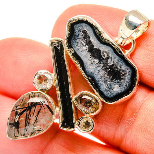 Coconut Geode Slice Pendants handcrafted by Ana Silver Co - PD30793