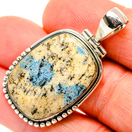 K2 Blue Azurite Pendants handcrafted by Ana Silver Co - PD30795