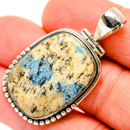 K2 Blue Azurite Pendants handcrafted by Ana Silver Co - PD30795