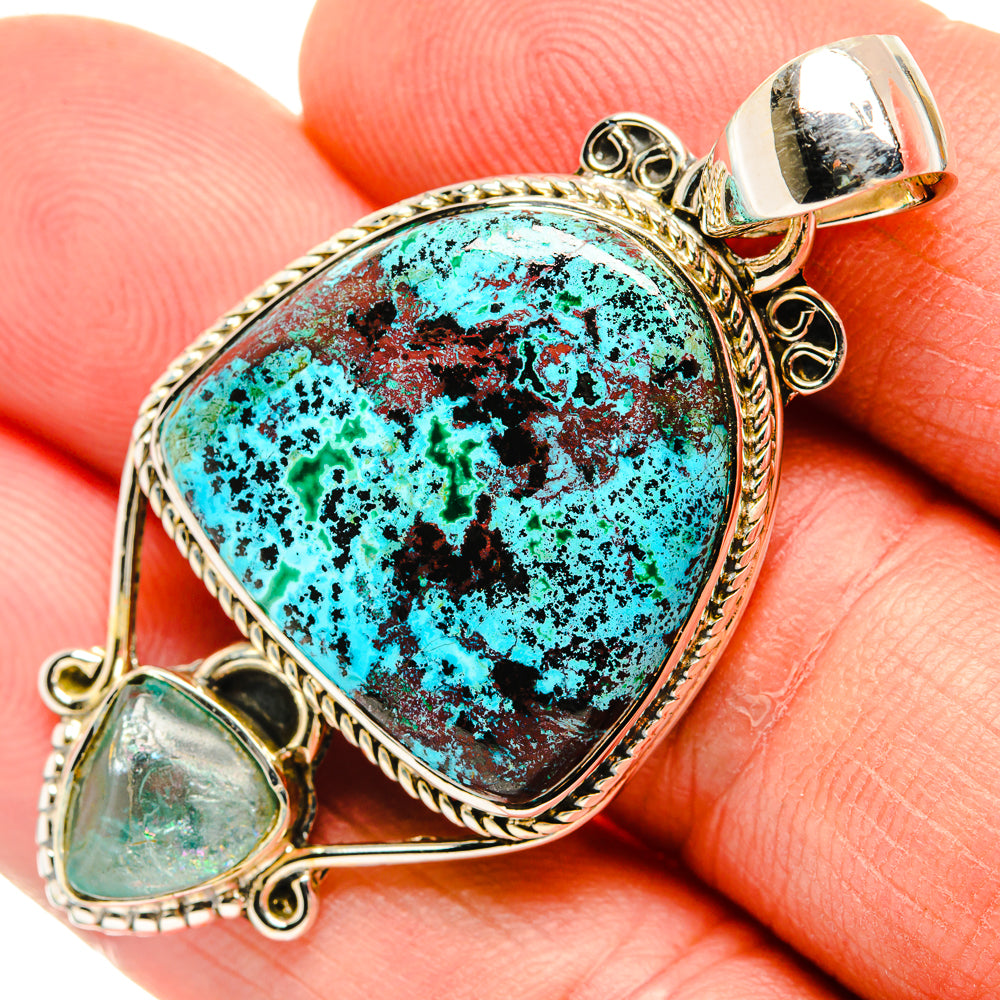 Shattuckite Pendants handcrafted by Ana Silver Co - PD30798