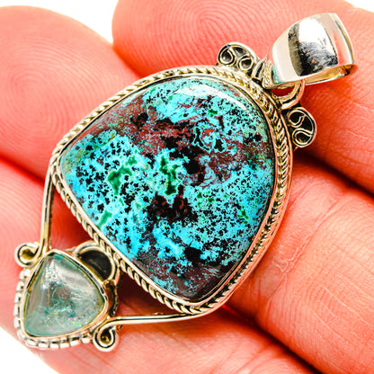 Shattuckite Pendants handcrafted by Ana Silver Co - PD30798