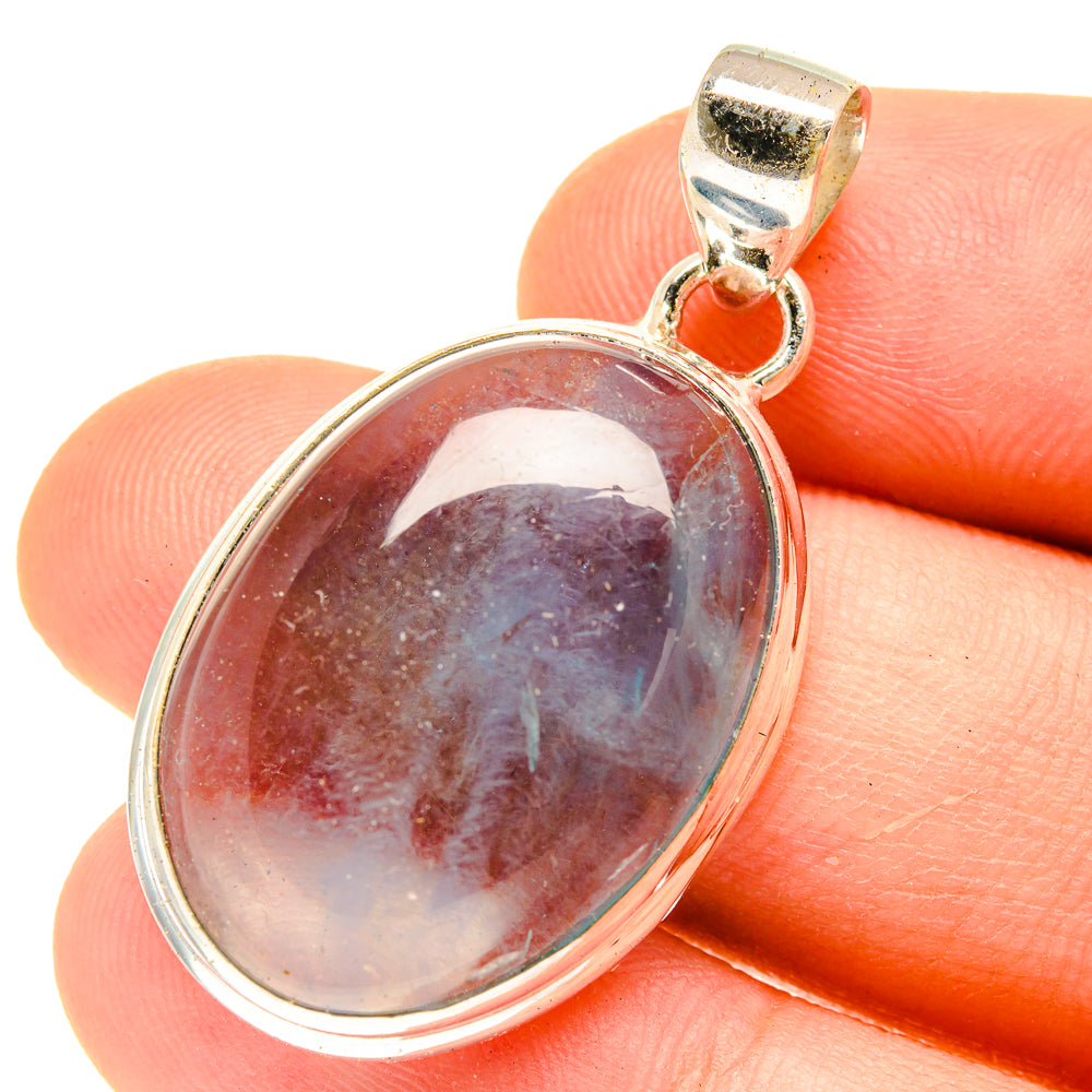 Blue Fluorite Pendants handcrafted by Ana Silver Co - PD3080