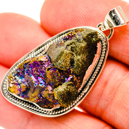 Titanium Druzy Pendants handcrafted by Ana Silver Co - PD30801