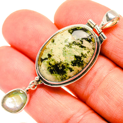 Australian Green Opal Pendants handcrafted by Ana Silver Co - PD30802