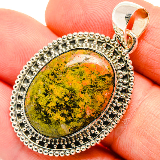 Unakite Pendants handcrafted by Ana Silver Co - PD30809