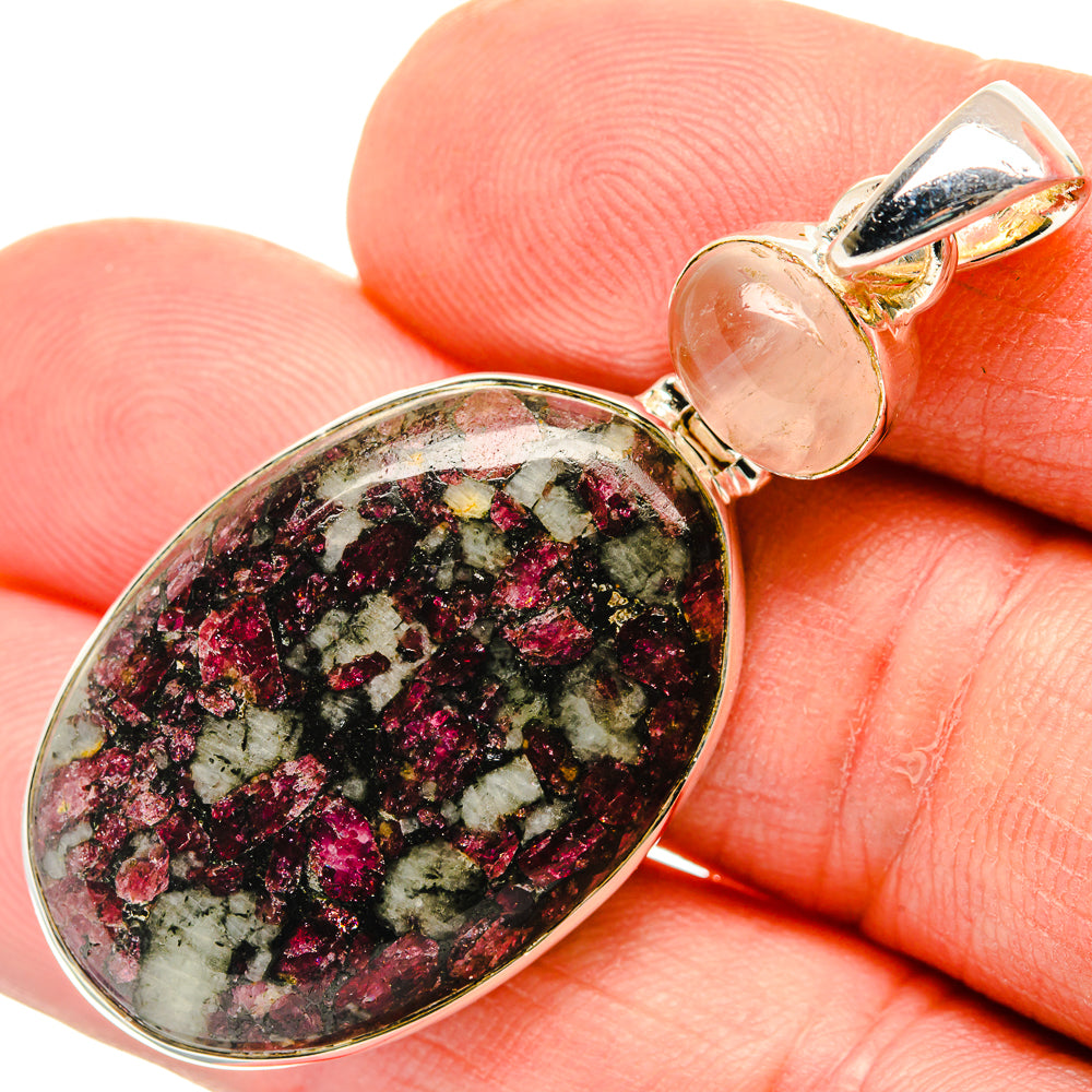 Russian Eudialyte Pendants handcrafted by Ana Silver Co - PD30811