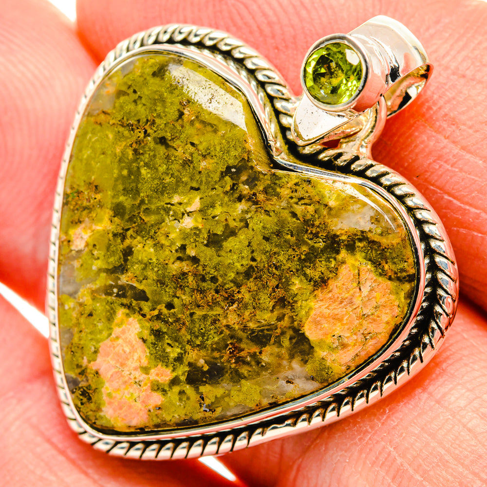 Unakite Pendants handcrafted by Ana Silver Co - PD30814