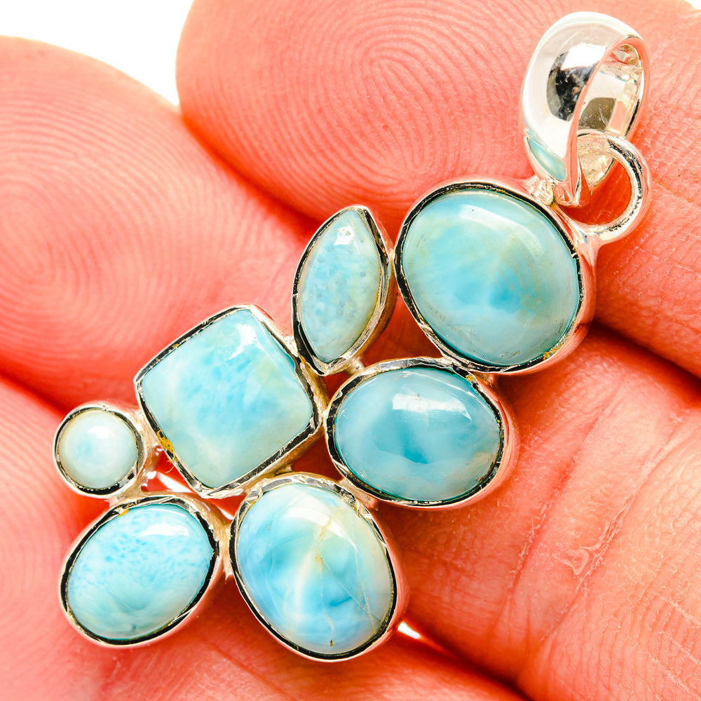 Larimar Pendants handcrafted by Ana Silver Co - PD30822