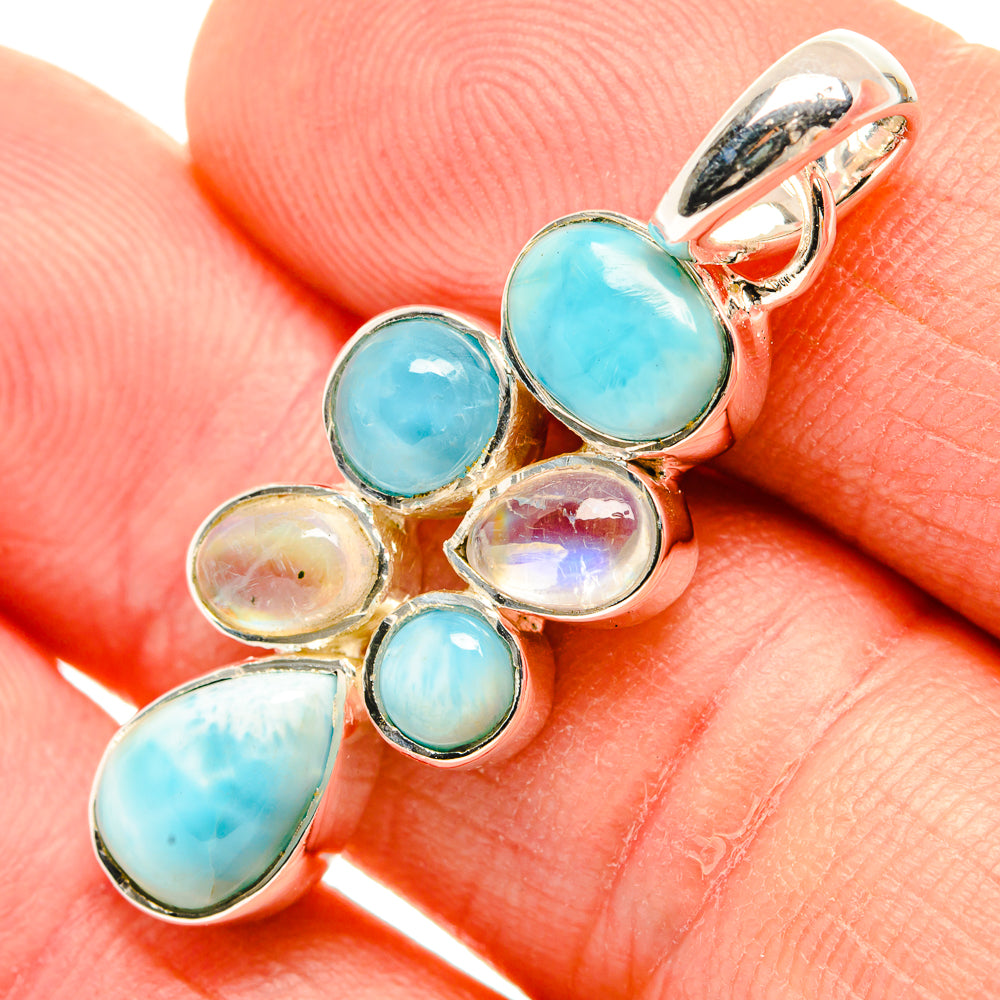 Larimar Pendants handcrafted by Ana Silver Co - PD30823