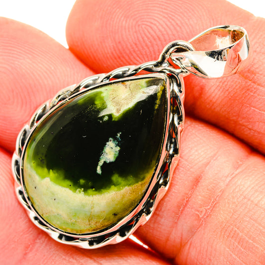 Australian Green Opal Pendants handcrafted by Ana Silver Co - PD30826
