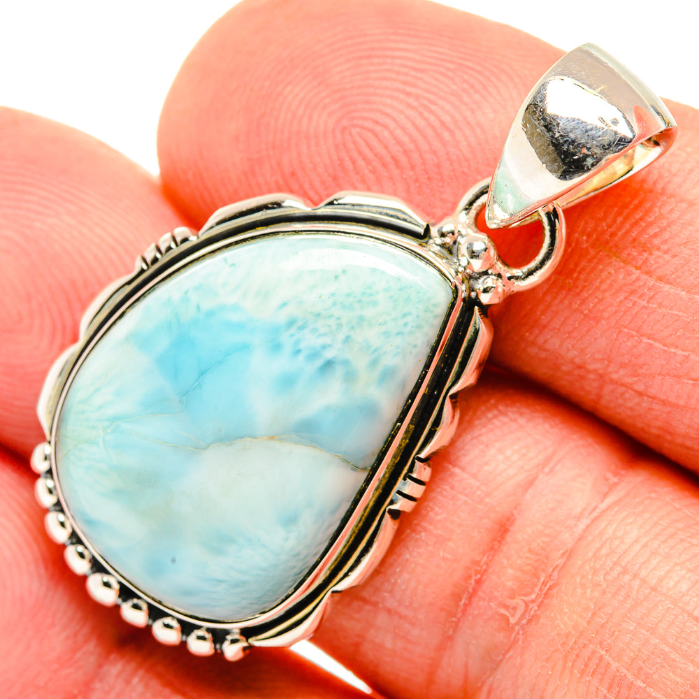 Larimar Pendants handcrafted by Ana Silver Co - PD30827