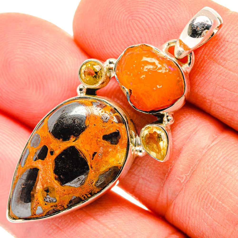 Bauxite Pendants handcrafted by Ana Silver Co - PD30832