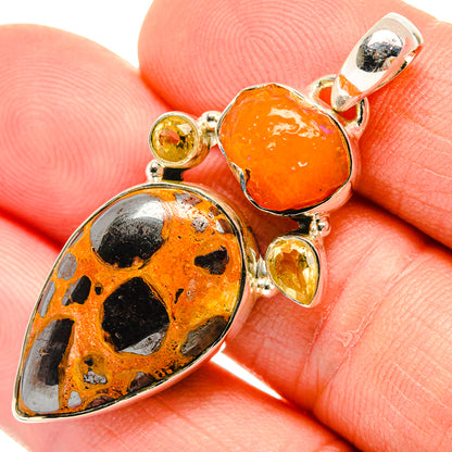 Bauxite Pendants handcrafted by Ana Silver Co - PD30832