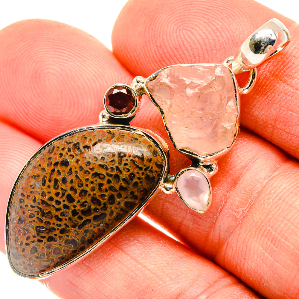 Dinosaur Bone Pendants handcrafted by Ana Silver Co - PD30837