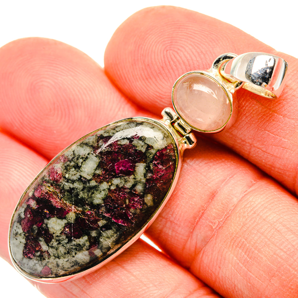 Russian Eudialyte Pendants handcrafted by Ana Silver Co - PD30842