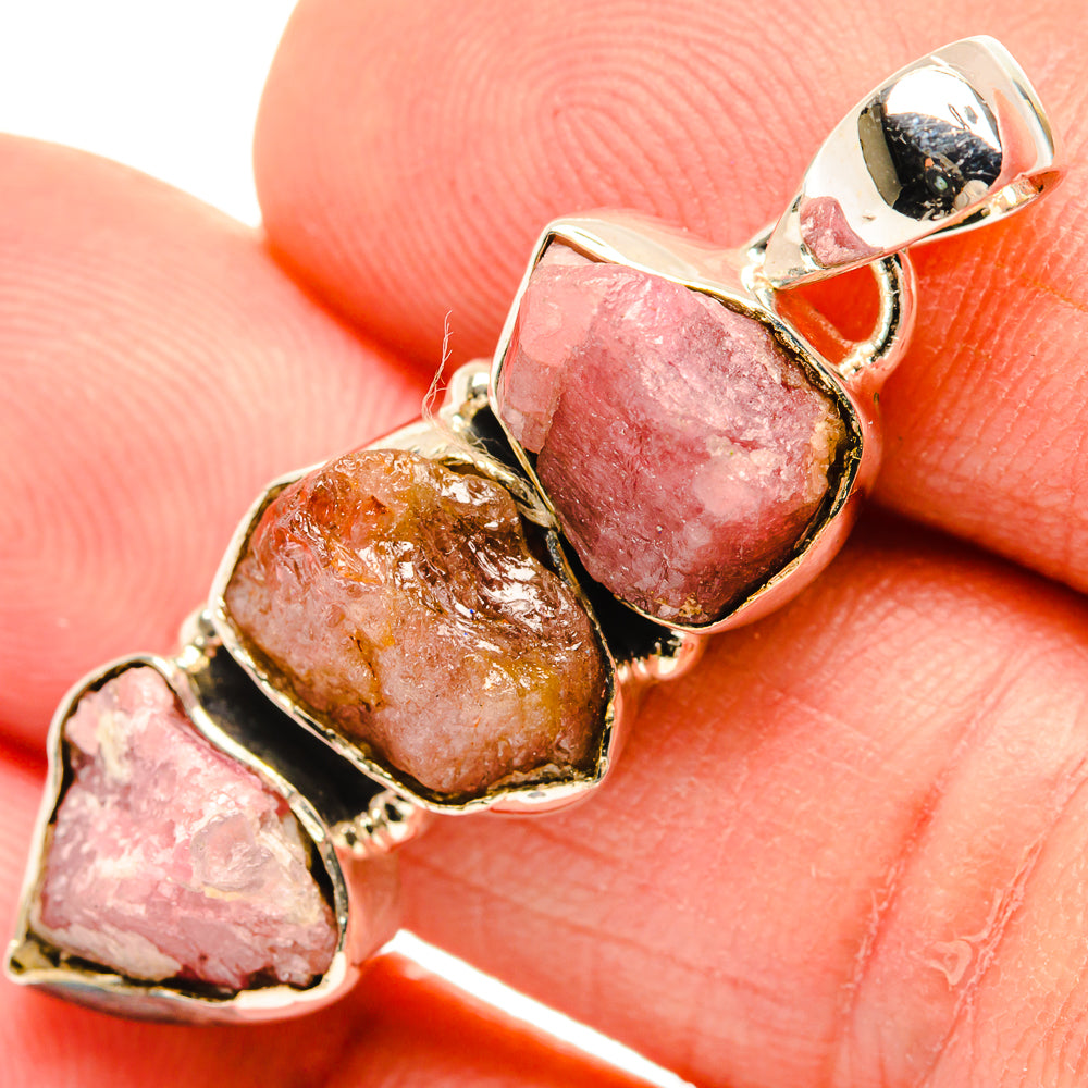 Rose Quartz Pendants handcrafted by Ana Silver Co - PD30849
