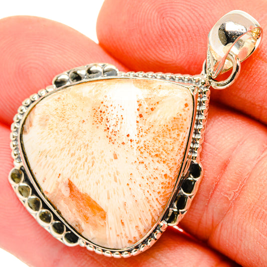 Scolecite Pendants handcrafted by Ana Silver Co - PD30857