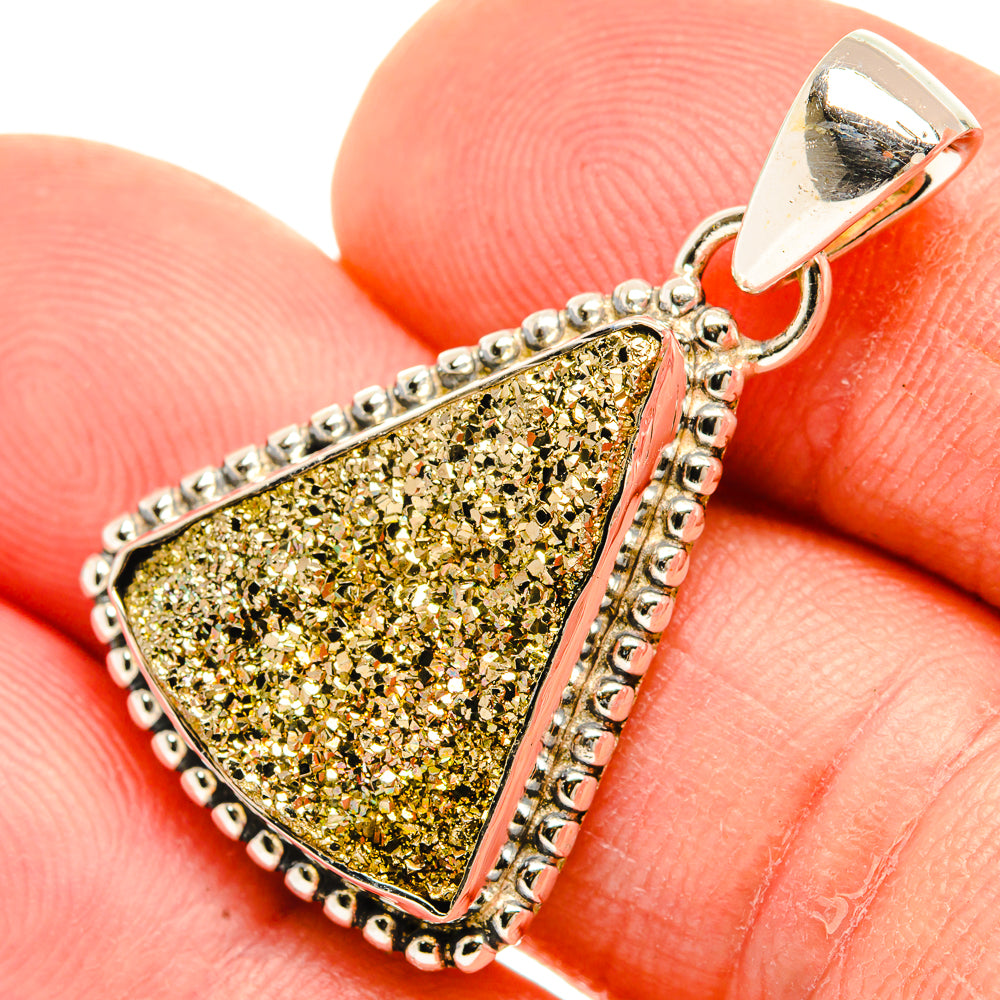 Pyrite Pendants handcrafted by Ana Silver Co - PD30859