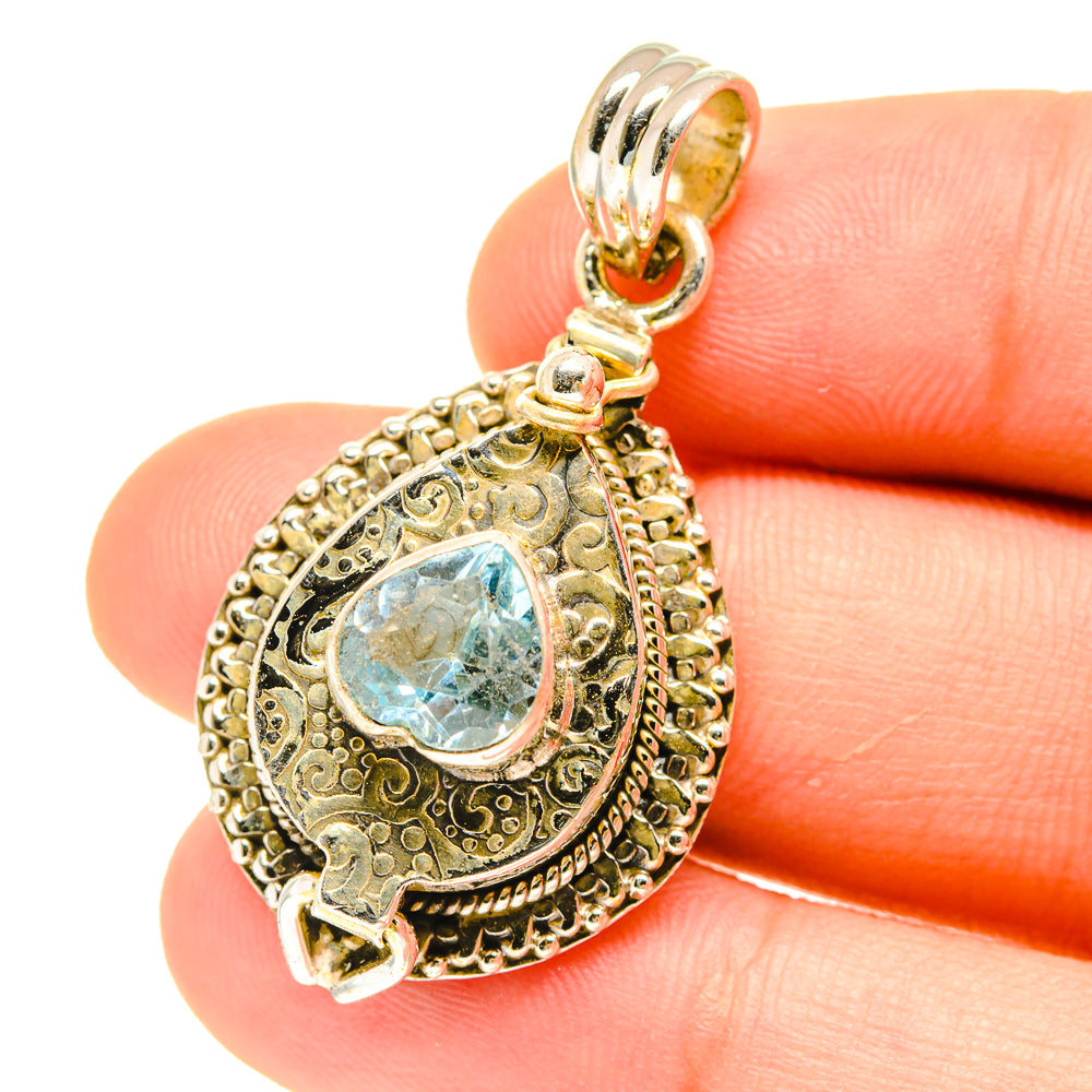 Blue Topaz Pendants handcrafted by Ana Silver Co - PD3086
