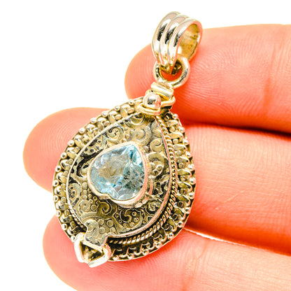 Blue Topaz Pendants handcrafted by Ana Silver Co - PD3086