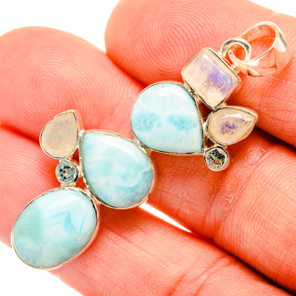 Larimar Pendants handcrafted by Ana Silver Co - PD30863
