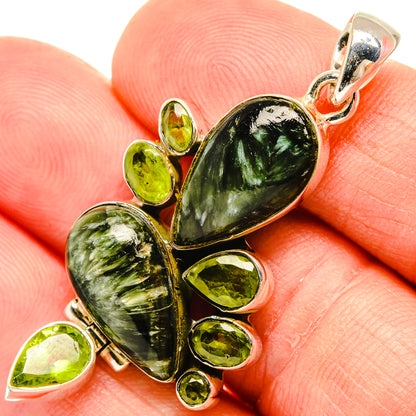 Seraphinite Pendants handcrafted by Ana Silver Co - PD30865