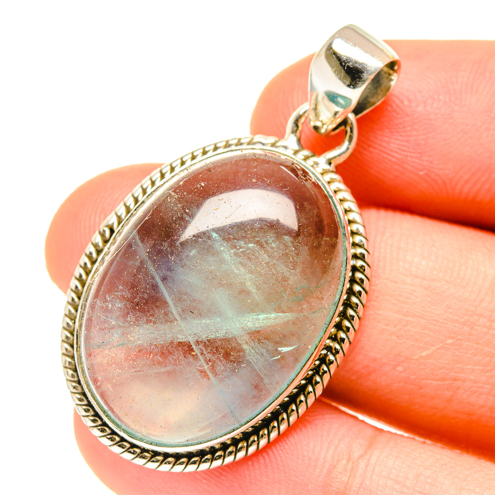 Blue Fluorite Pendants handcrafted by Ana Silver Co - PD3087