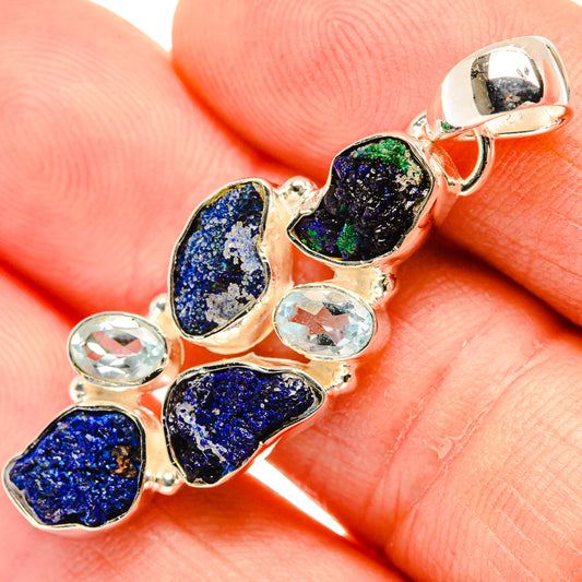 Azurite Pendants handcrafted by Ana Silver Co - PD30871