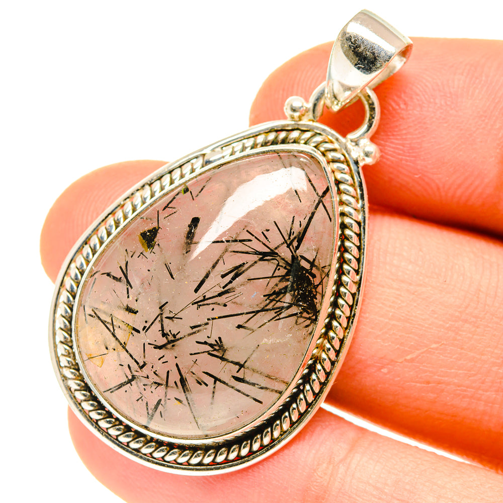 Tourmalinated Quartz Pendants handcrafted by Ana Silver Co - PD3089