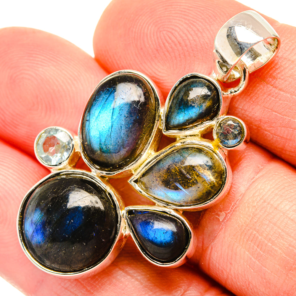 Labradorite Pendants handcrafted by Ana Silver Co - PD30894