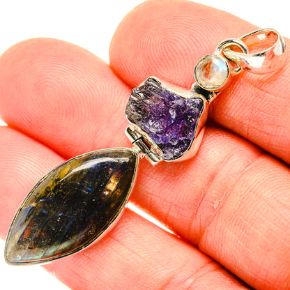 Labradorite Pendants handcrafted by Ana Silver Co - PD30896