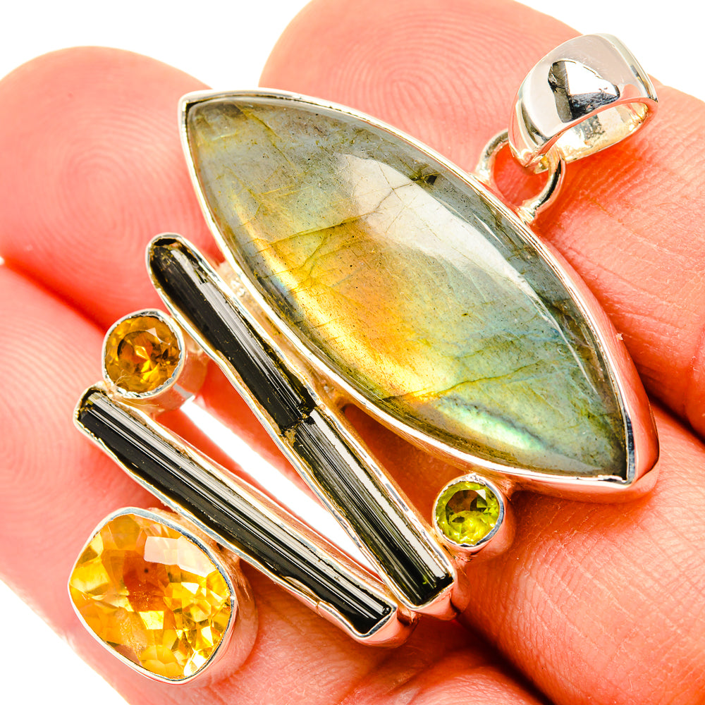 Labradorite Pendants handcrafted by Ana Silver Co - PD30903