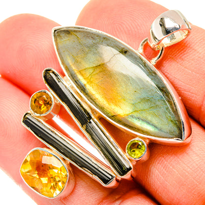 Labradorite Pendants handcrafted by Ana Silver Co - PD30903