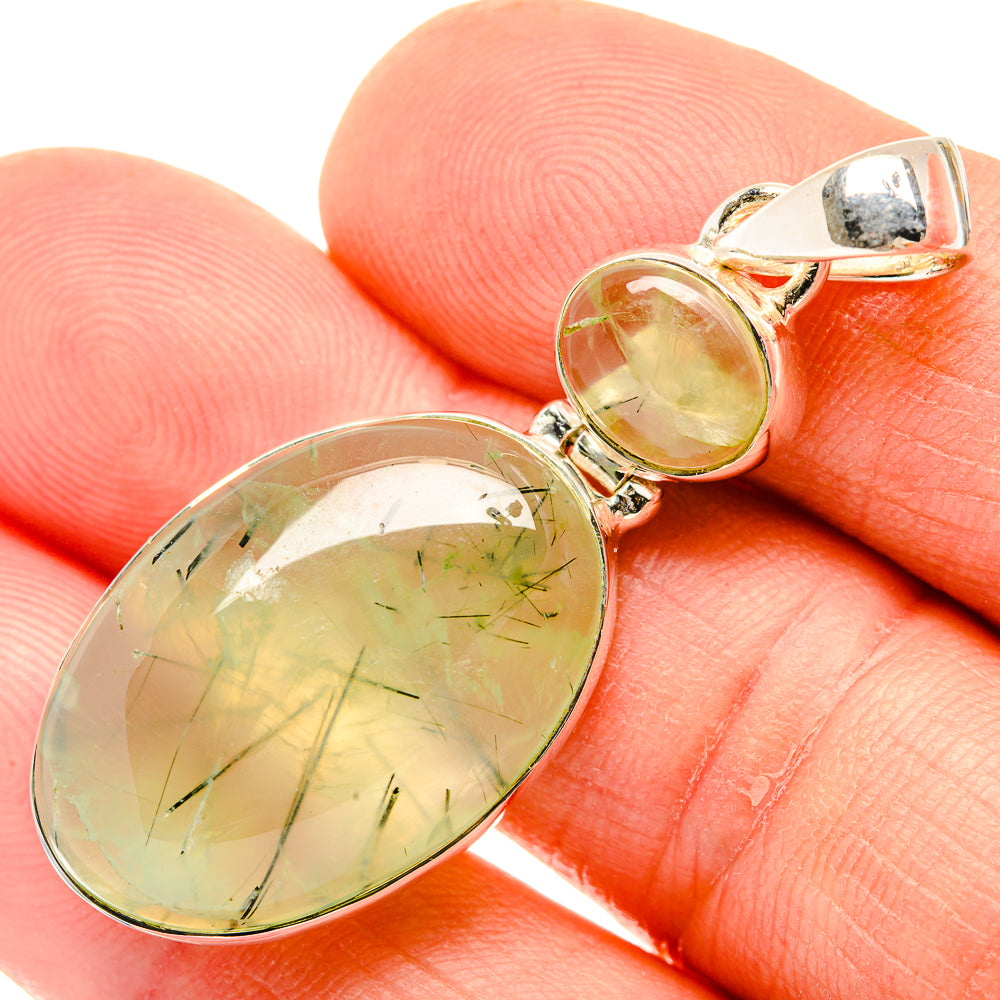 Prehnite Pendants handcrafted by Ana Silver Co - PD30910