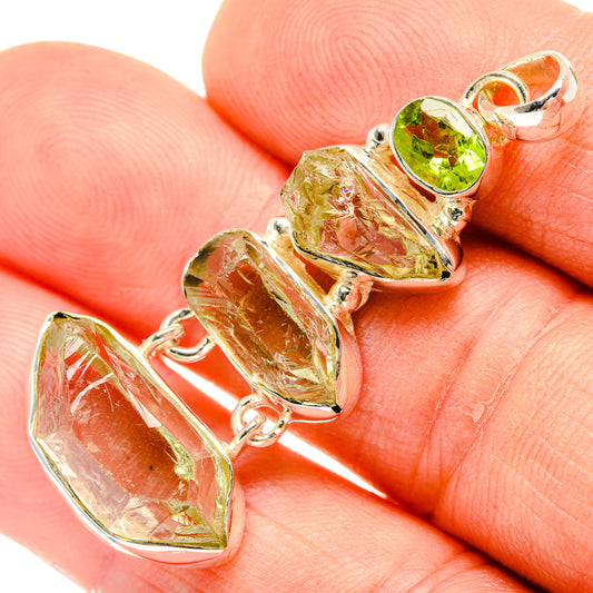 Green Amethyst Pendants handcrafted by Ana Silver Co - PD30911