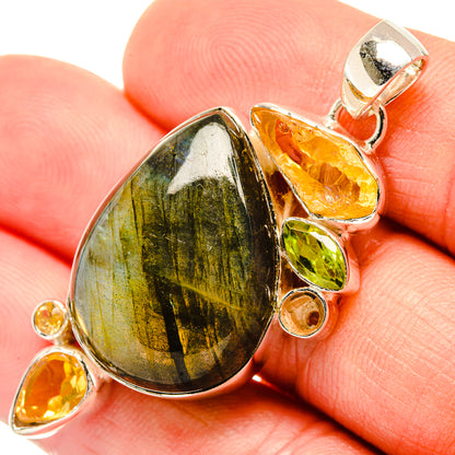 Labradorite Pendants handcrafted by Ana Silver Co - PD30912
