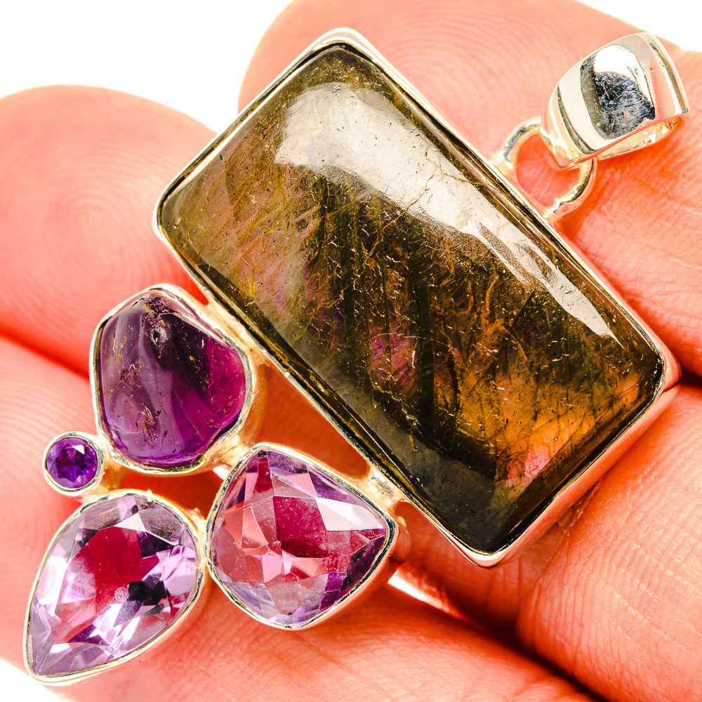 Labradorite Pendants handcrafted by Ana Silver Co - PD30917