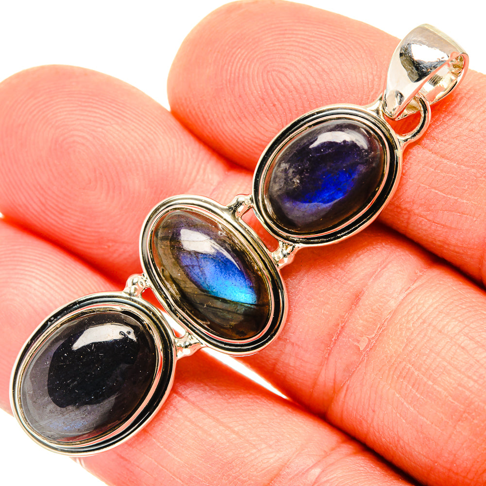 Labradorite Pendants handcrafted by Ana Silver Co - PD30921
