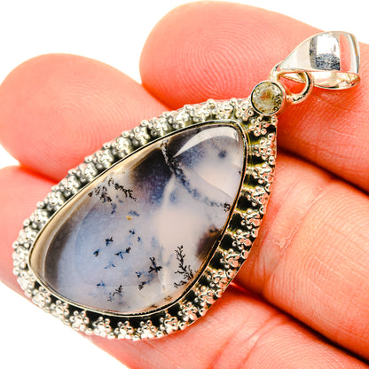 Dendritic Opal Pendants handcrafted by Ana Silver Co - PD30926