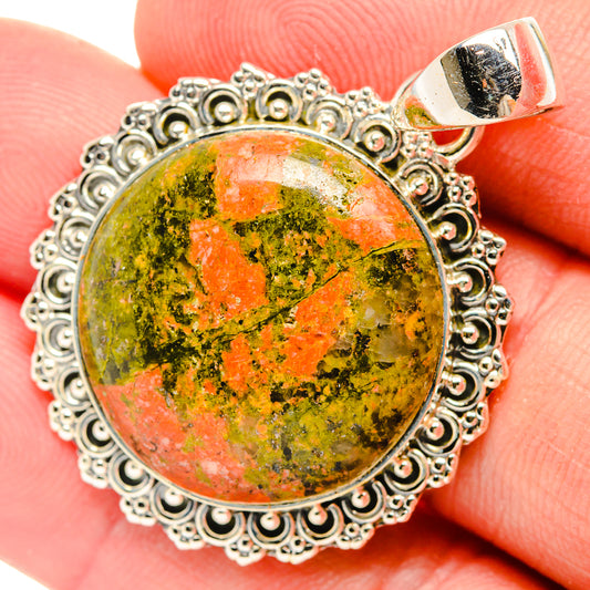 Unakite Pendants handcrafted by Ana Silver Co - PD30932