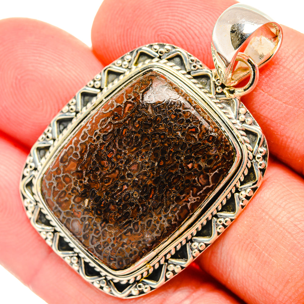 Dinosaur Bone Pendants handcrafted by Ana Silver Co - PD30934