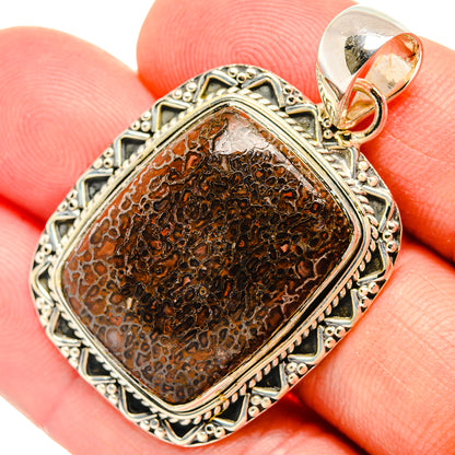 Dinosaur Bone Pendants handcrafted by Ana Silver Co - PD30934