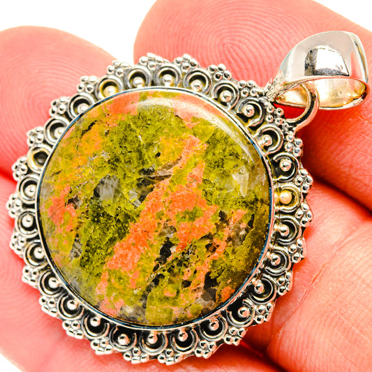Unakite Pendants handcrafted by Ana Silver Co - PD30937