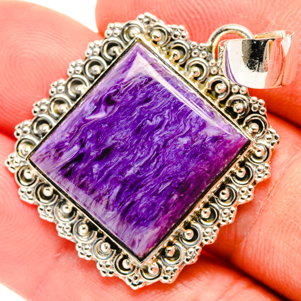 Charoite Pendants handcrafted by Ana Silver Co - PD30944
